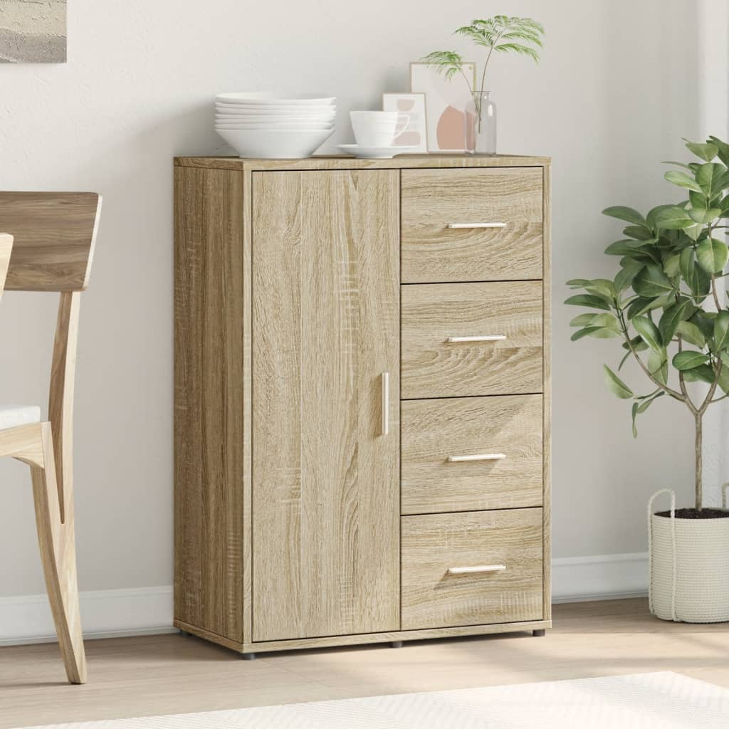 Sideboard Sonoma Oak 60x31x84 cm Engineered Wood