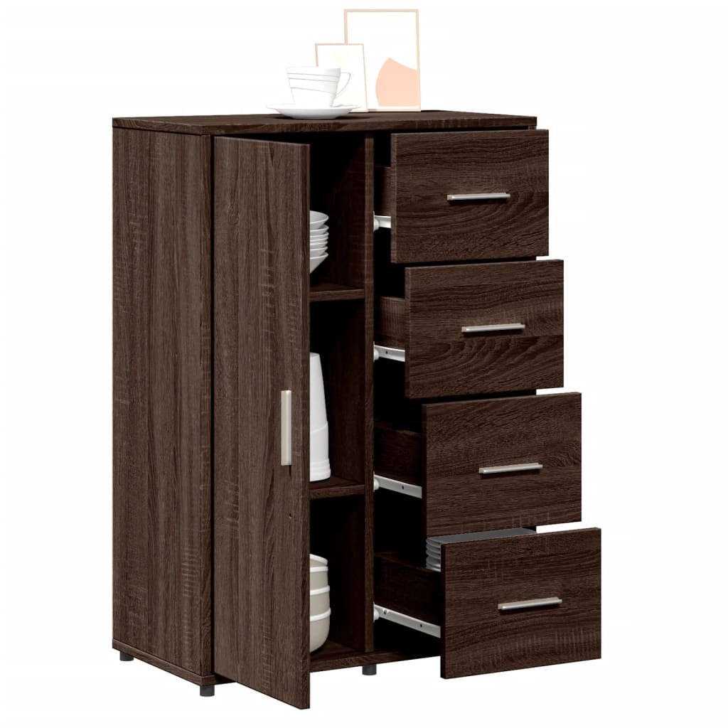 Sideboard Brown Oak 60x31x84 cm Engineered Wood