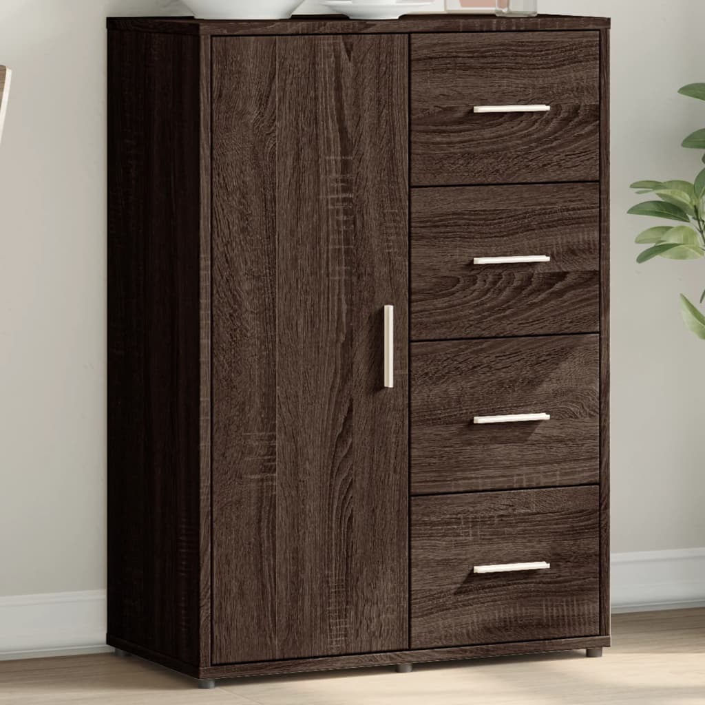 Sideboard Brown Oak 60x31x84 cm Engineered Wood