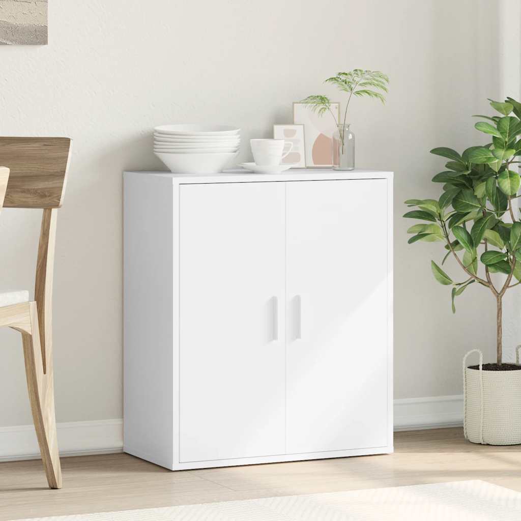 Sideboard White 79x38x80 cm Engineered Wood