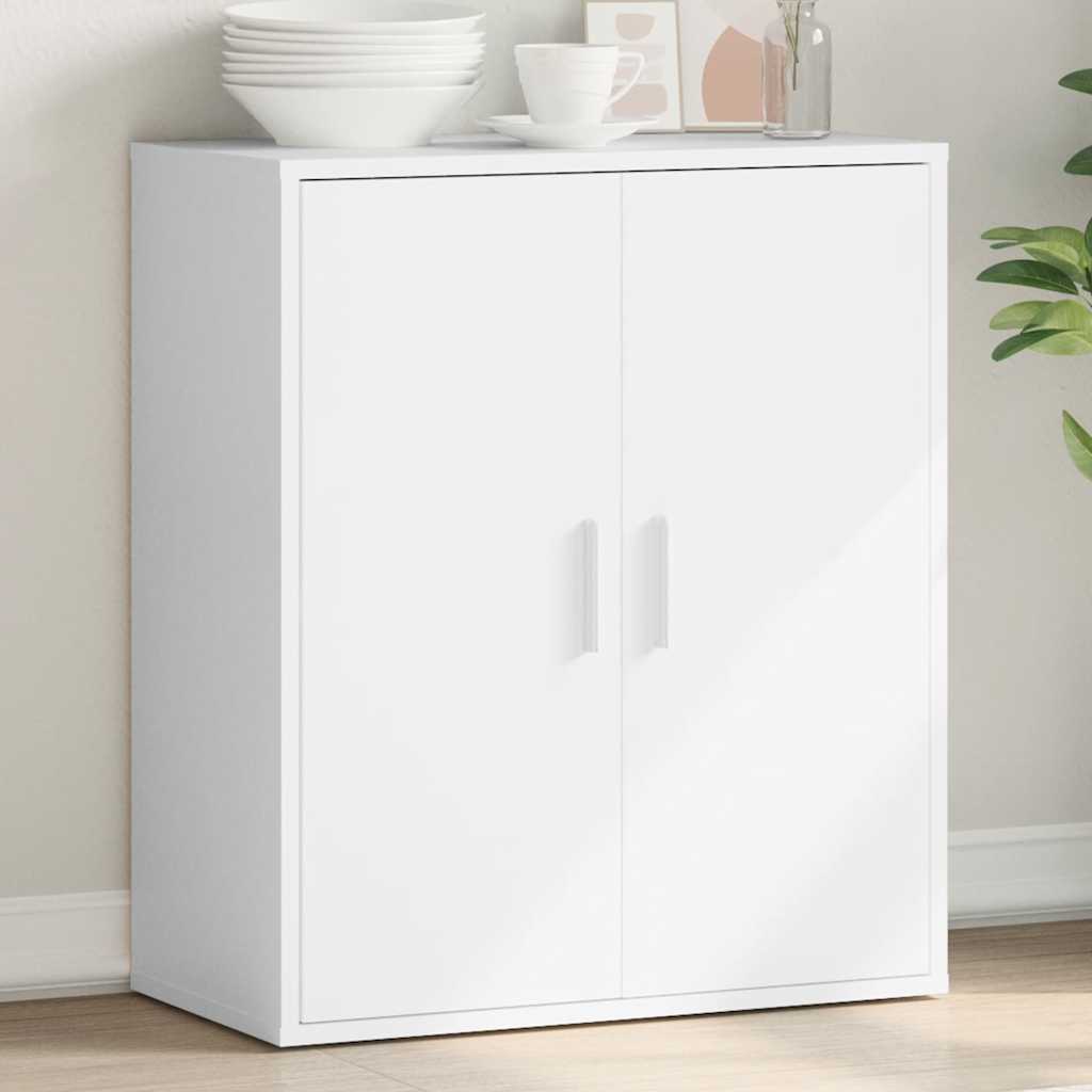 Sideboard White 79x38x80 cm Engineered Wood