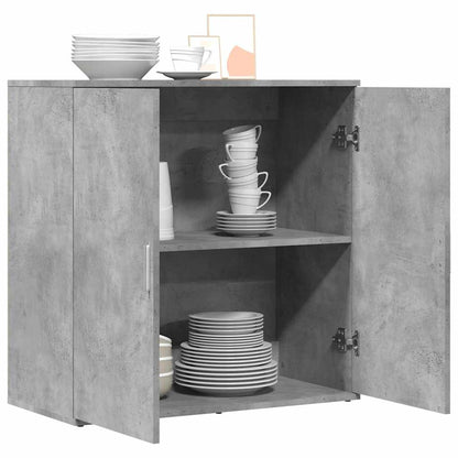 Sideboard Concrete Grey 79x38x80 cm Engineered Wood