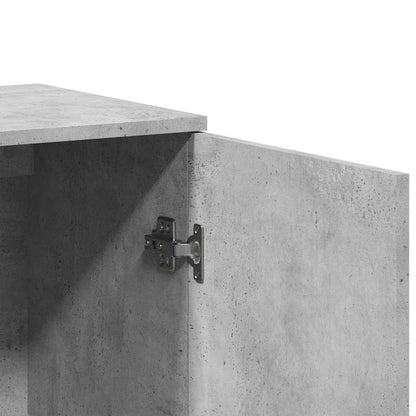 Sideboard Concrete Grey 79x38x80 cm Engineered Wood