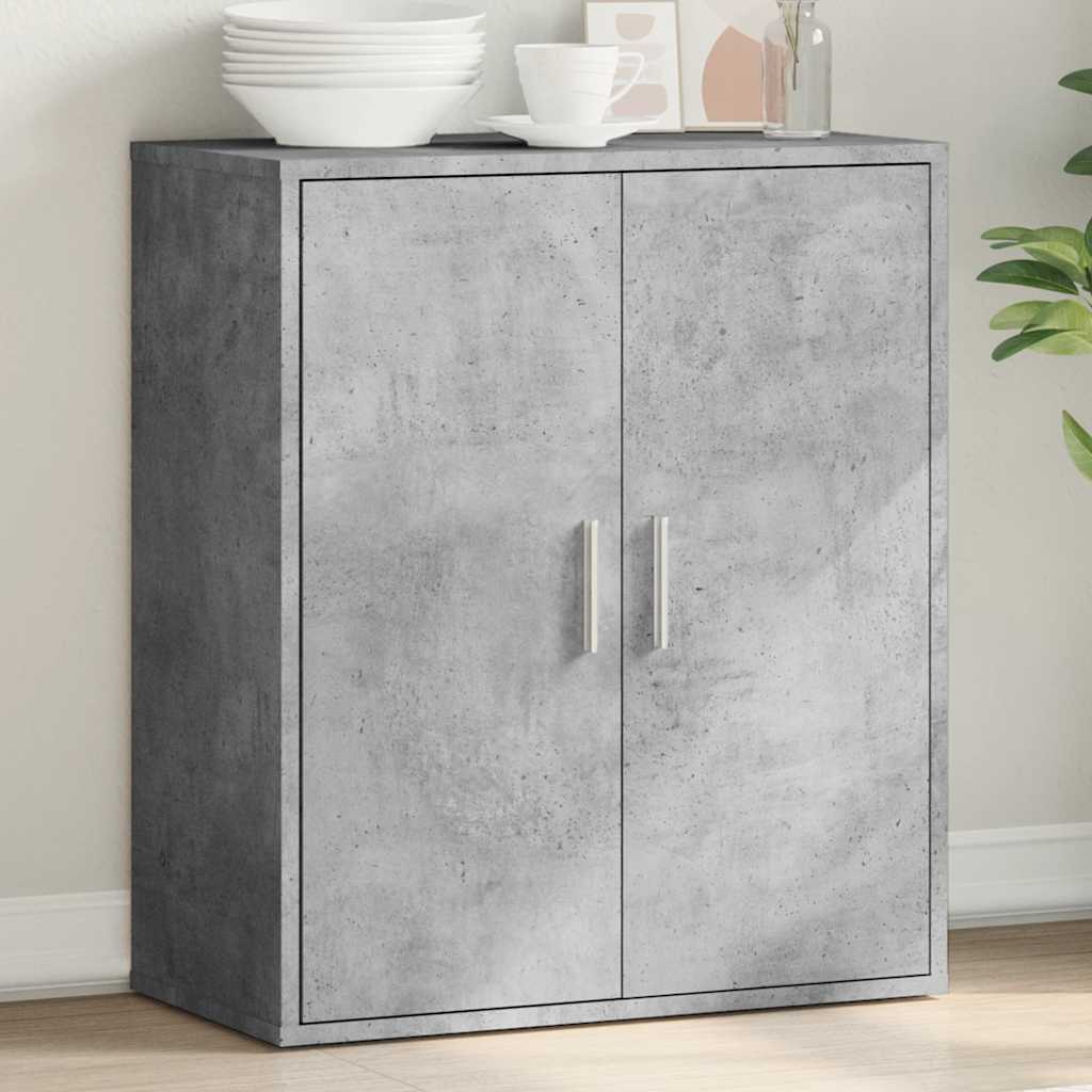 Sideboard Concrete Grey 79x38x80 cm Engineered Wood