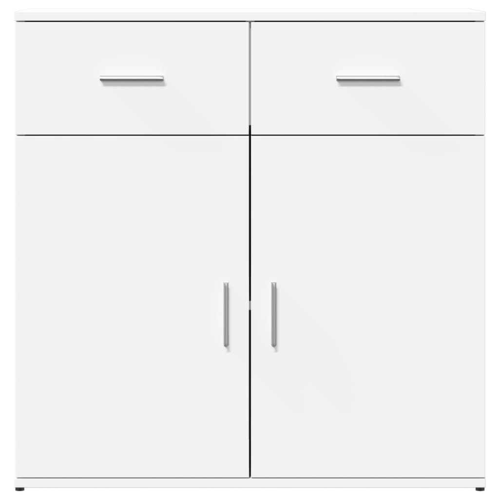Sideboard White 79x38x80 cm Engineered Wood