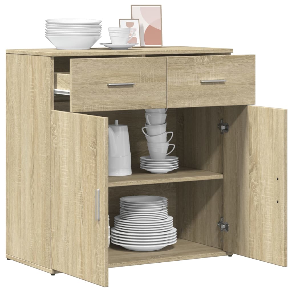 Sideboard Sonoma Oak 79x38x80 cm Engineered Wood