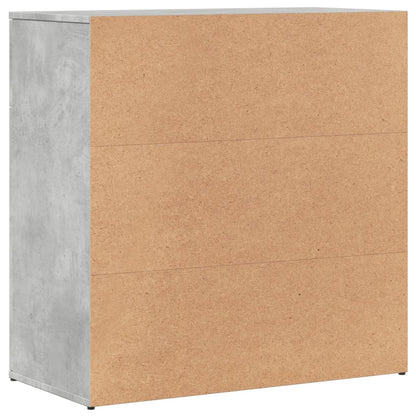 Sideboard Concrete Grey 79x38x80 cm Engineered Wood