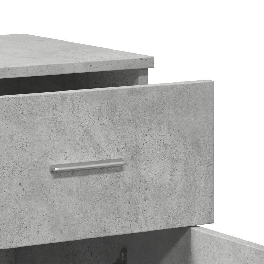 Sideboard Concrete Grey 79x38x80 cm Engineered Wood