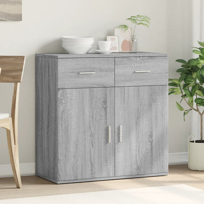 Sideboard Grey Sonoma 79x38x80 cm Engineered Wood