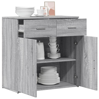 Sideboard Grey Sonoma 79x38x80 cm Engineered Wood