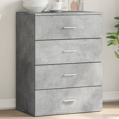 Sideboard Concrete Grey 60x39x80 cm Engineered Wood