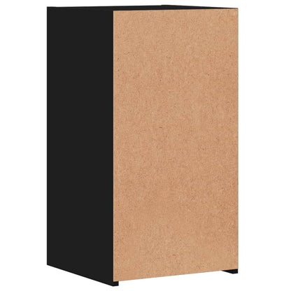 Bedside Cabinets 2 pcs Black 35x34x65 cm Engineered Wood