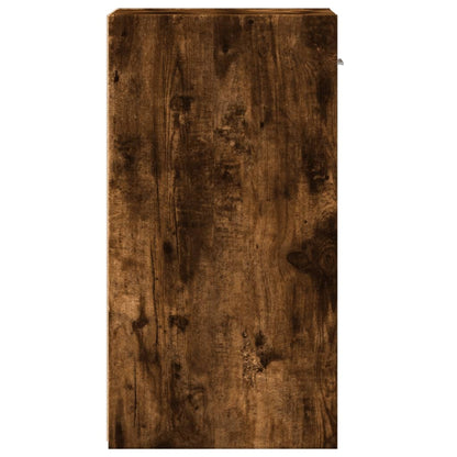 Bedside Cabinet Smoked Oak 35x34x65 cm Engineered Wood