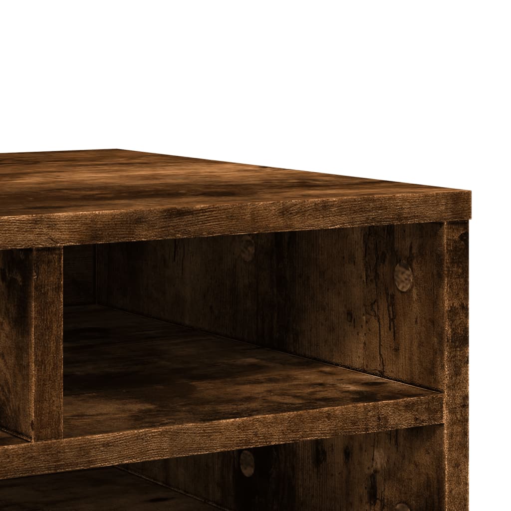 Printer Stand Smoked Oak 49x40x22,5 cm Engineered Wood