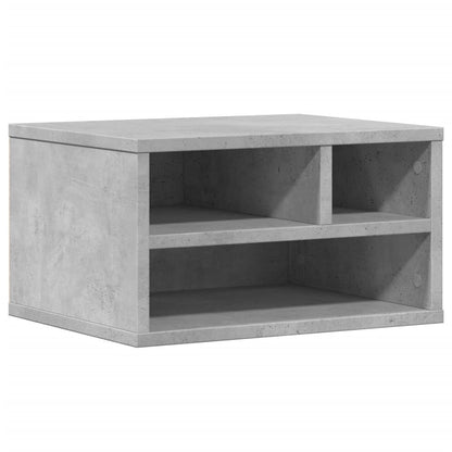 Printer Stand Concrete Grey 40x32x22,5 cm Engineered Wood