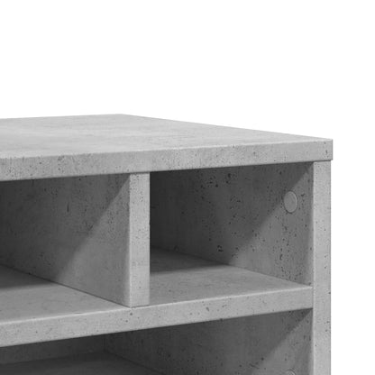 Printer Stand Concrete Grey 40x32x22,5 cm Engineered Wood