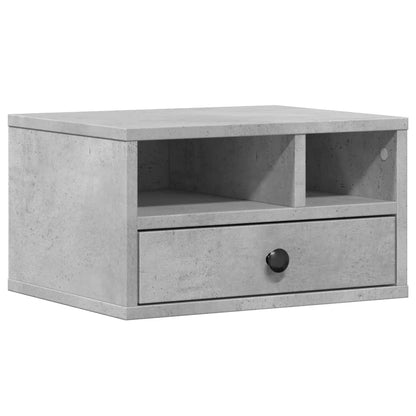 Printer Stand Concrete Grey 40x32x22,5 cm Engineered Wood