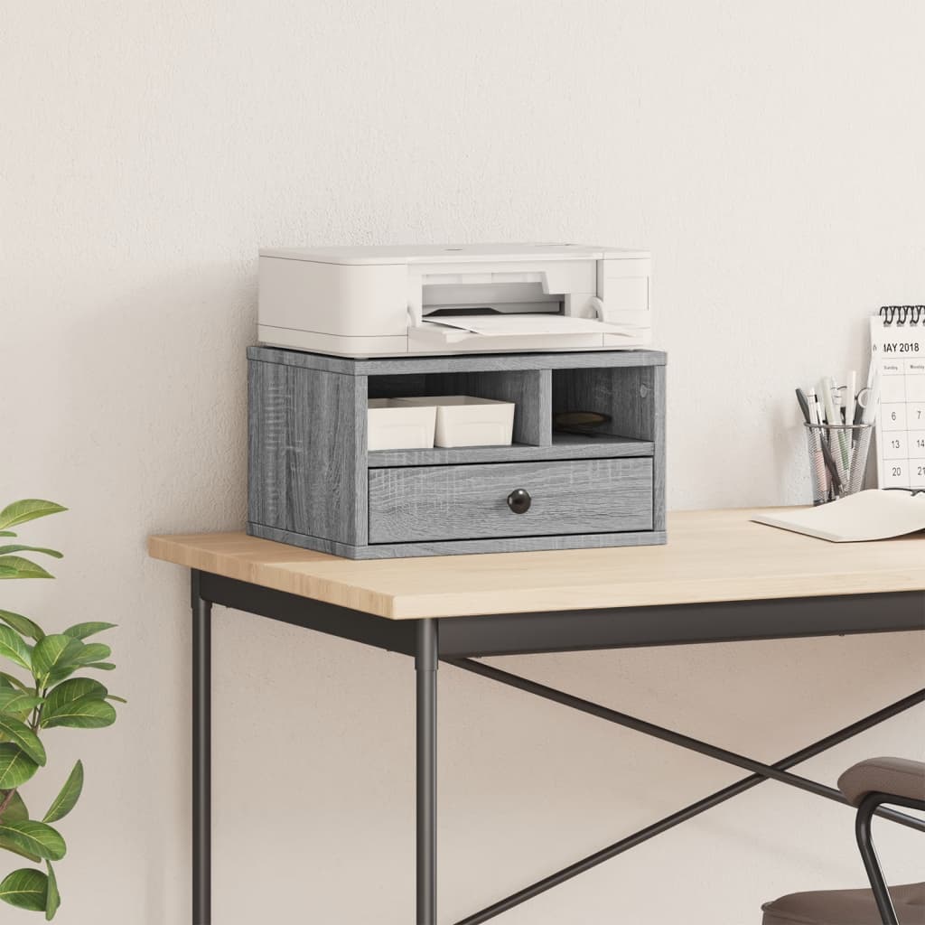 Printer Stand Grey Sonoma 40x32x22,5 cm Engineered Wood
