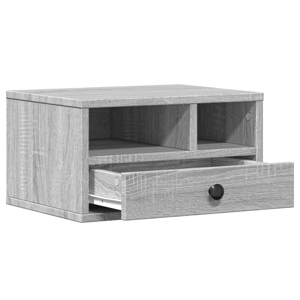 Printer Stand Grey Sonoma 40x32x22,5 cm Engineered Wood