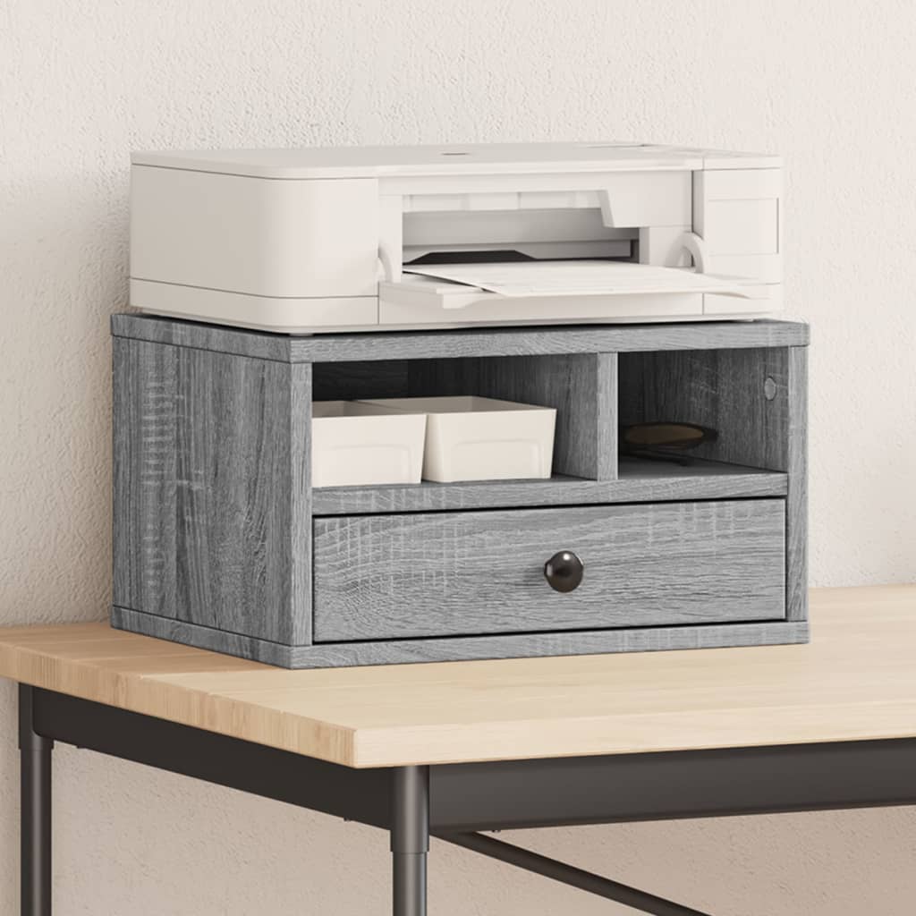 Printer Stand Grey Sonoma 40x32x22,5 cm Engineered Wood