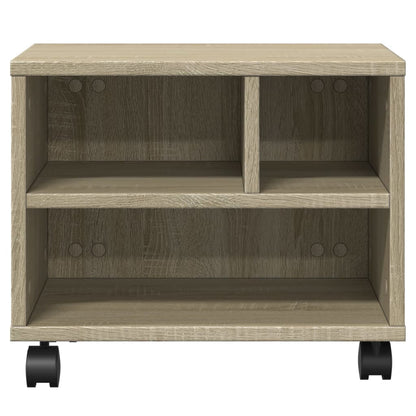Printer Stand with Wheels Sonoma Oak 41x32x34,5 cm