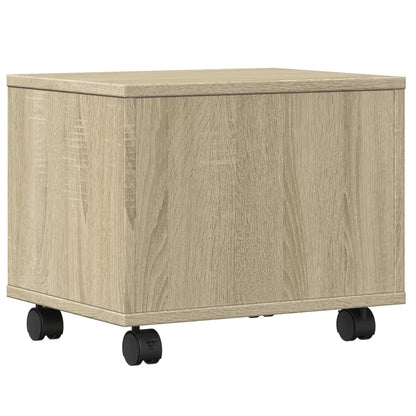 Printer Stand with Wheels Sonoma Oak 41x32x34,5 cm