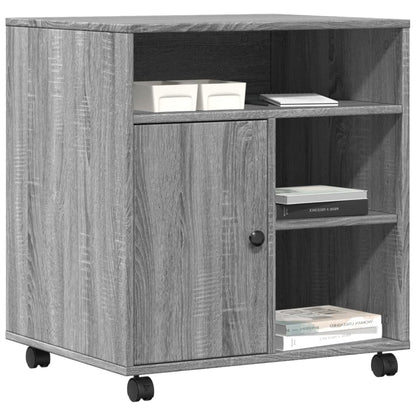 Printer Stand with Wheels Grey Sonoma 60x50x67 cm