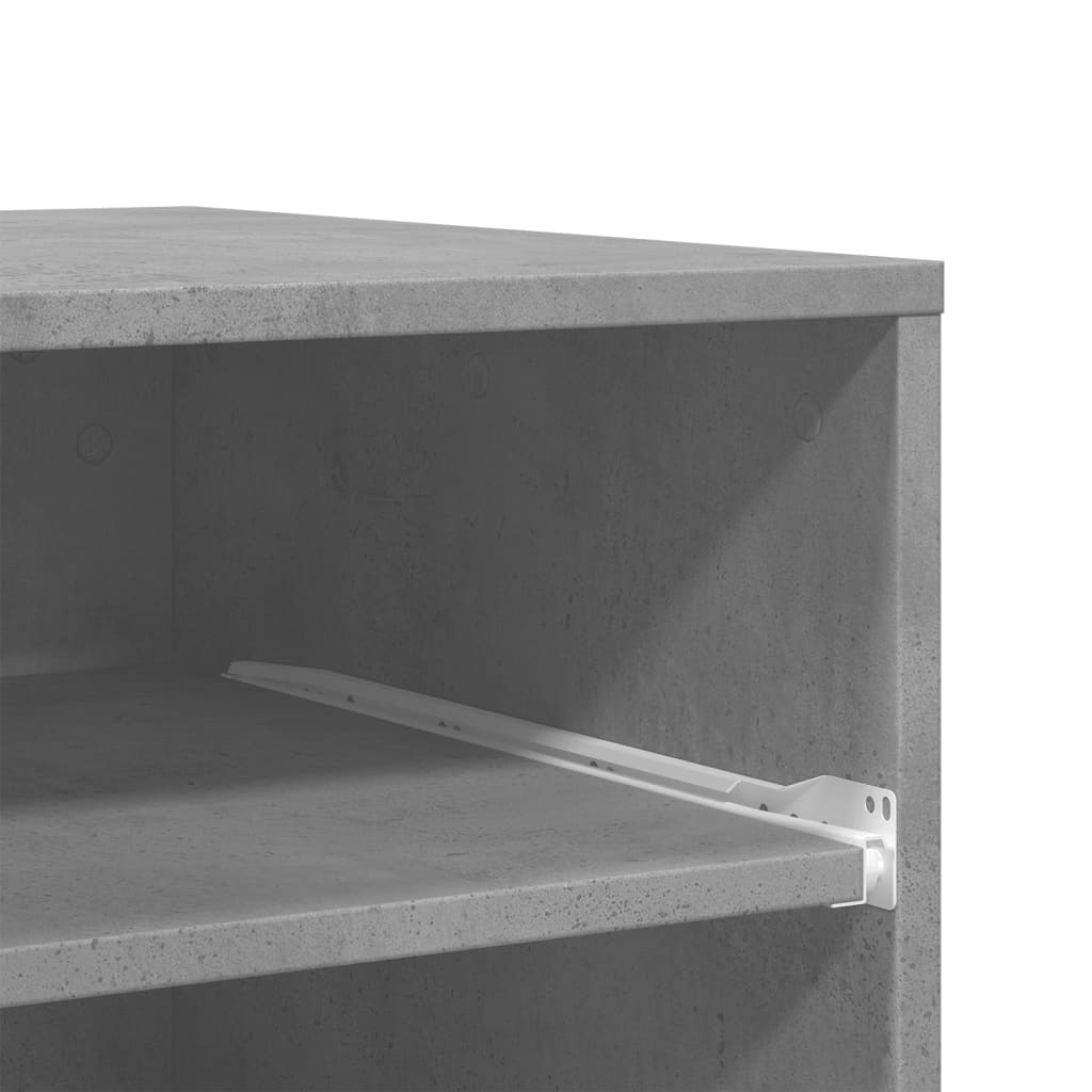 Printer Stand with Wheels Concrete Grey 60x48x74 cm