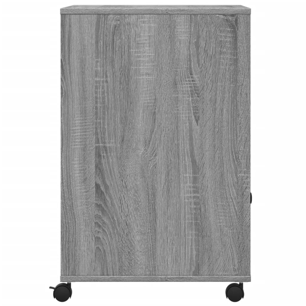Printer Stand with Wheels Grey Sonoma 60x48x74 cm