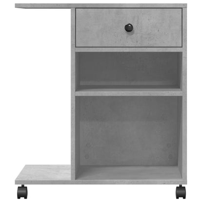 Printer Stand with Wheels Concrete Grey 60x40x68.5 cm