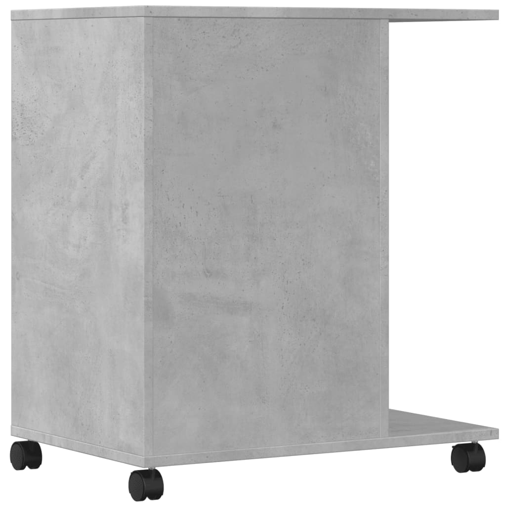 Printer Stand with Wheels Concrete Grey 60x40x68,5 cm
