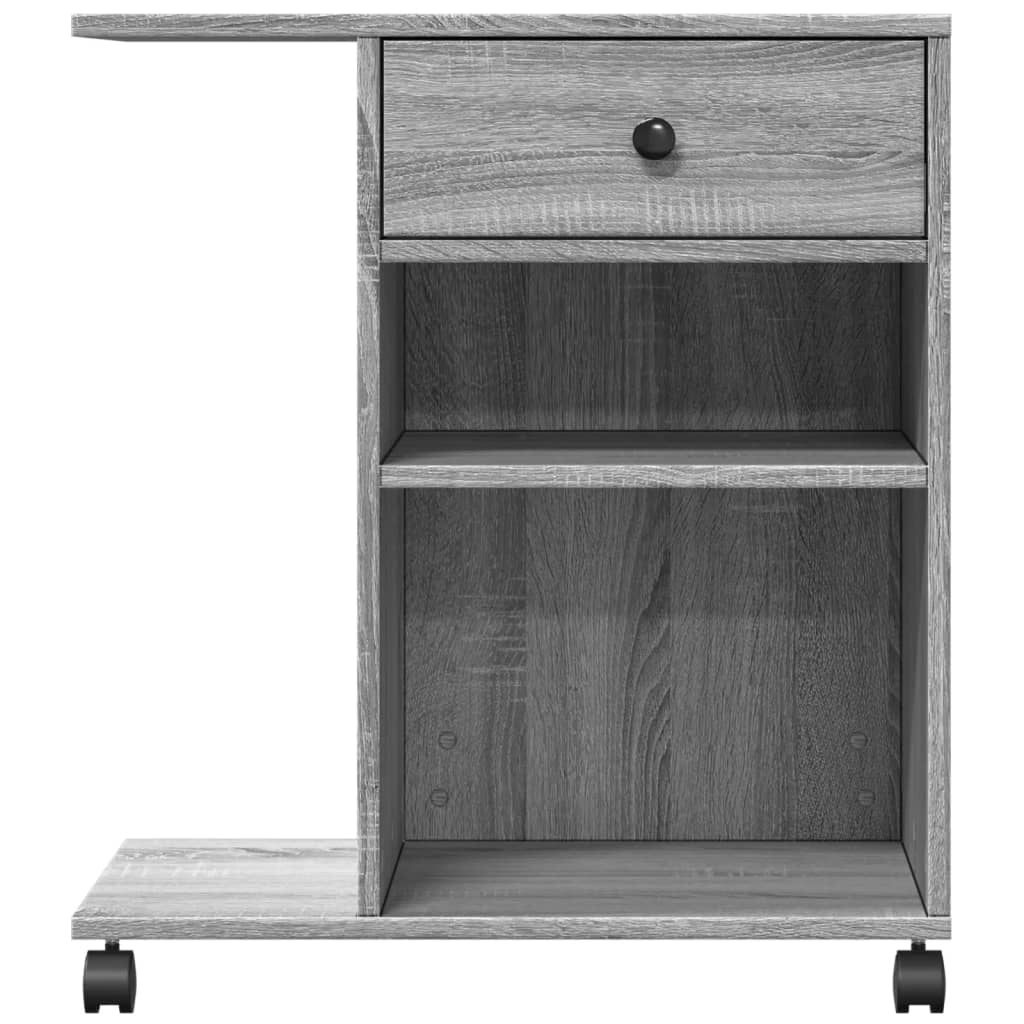 Printer Stand with Wheels Grey Sonoma 60x40x68.5 cm
