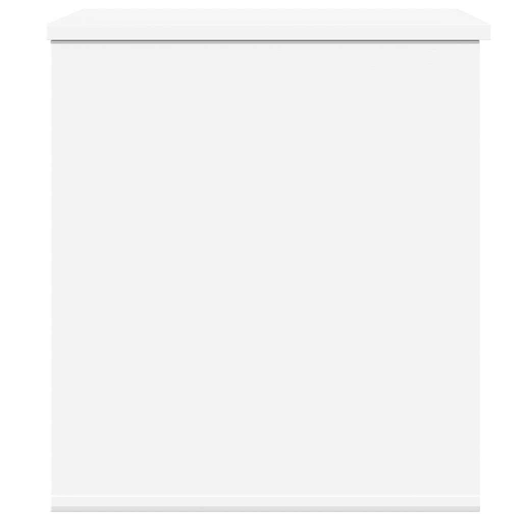 Storage Box White 60x42x46 cm Engineered Wood