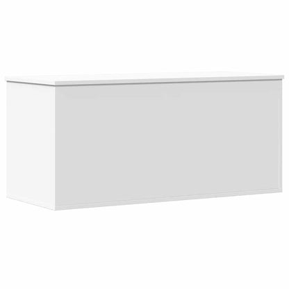 Storage Box White 100x42x46 cm Engineered Wood