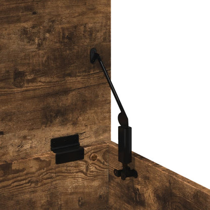 Storage Box Smoked Oak 60x35x35 cm Engineered Wood