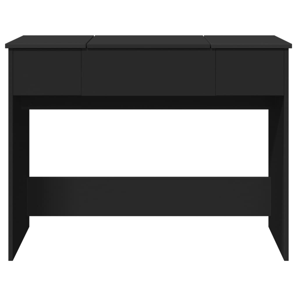 Dressing Table with Mirror Black 100x45x76 cm