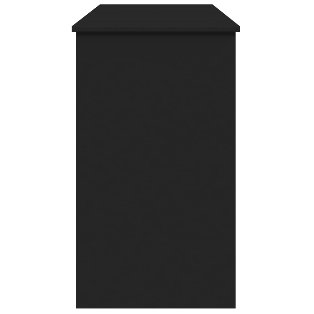 Dressing Table with Mirror Black 100x45x76 cm