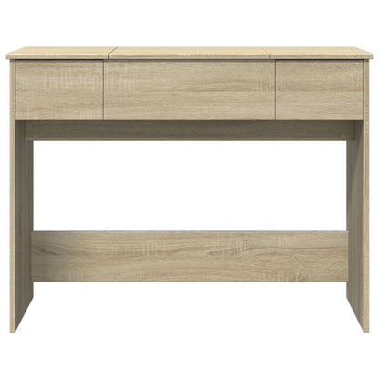 Dressing Table with Mirror Sonoma Oak 100x45x76 cm