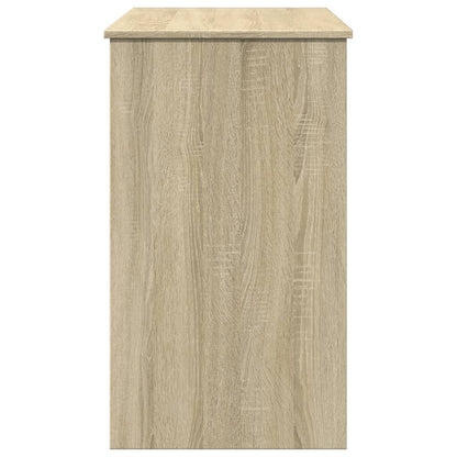 Dressing Table with Mirror Sonoma Oak 100x45x76 cm