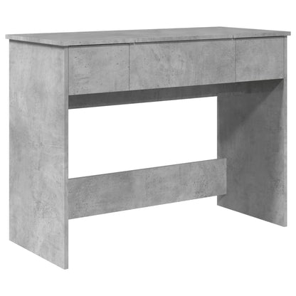 Dressing Table with Mirror Concrete Grey 100x45x76 cm