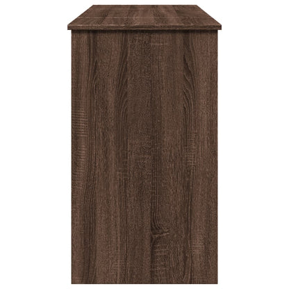 Dressing Table with Mirror Brown Oak 100x45x76 cm