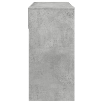 Dressing Table with Mirror Concrete Grey 80x39x80 cm