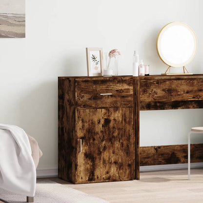 Storage Cabinet Smoked Oak 56.5x39x90 cm Engineered Wood