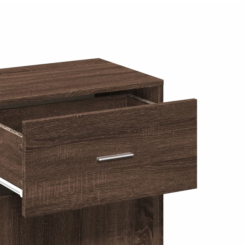 Storage Cabinet Brown Oak 56.5x39x90 cm Engineered Wood