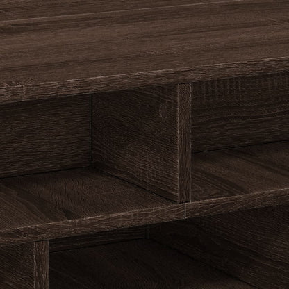 Coffee Table Brown Oak 70x70x29 cm Engineered Wood