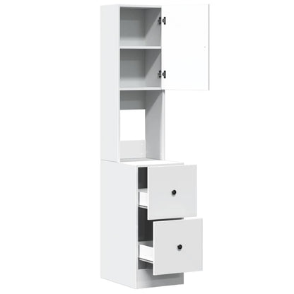 Kitchen Cabinet White 35x50x180 cm Engineered Wood