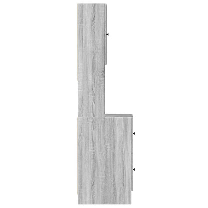 Kitchen Cabinet Grey Sonoma 35x50x180 cm Engineered Wood