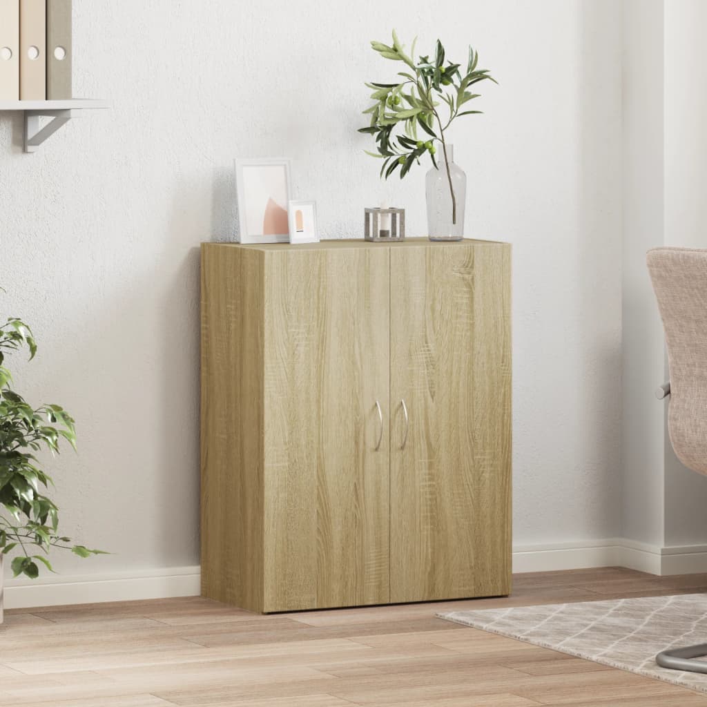 File Cabinet Sonoma Oak 60x32x77.5 cm Engineered Wood