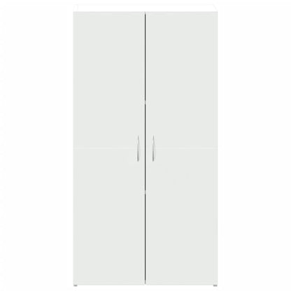 File Cabinet White 60x32x115 cm Engineered Wood