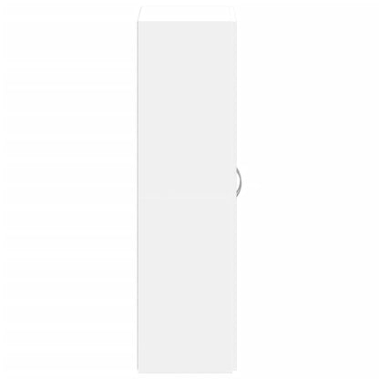 File Cabinet White 60x32x115 cm Engineered Wood